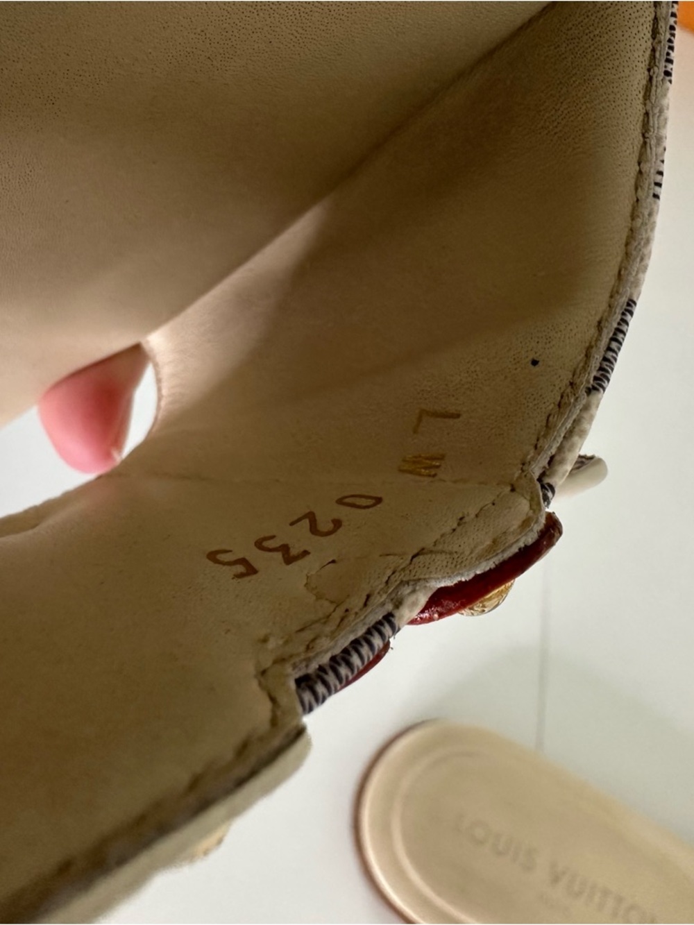 LOUIS VUITTON LV Frame Flat Mule in Azur SZ EUR 40 US 10 - Picture 9 of 10